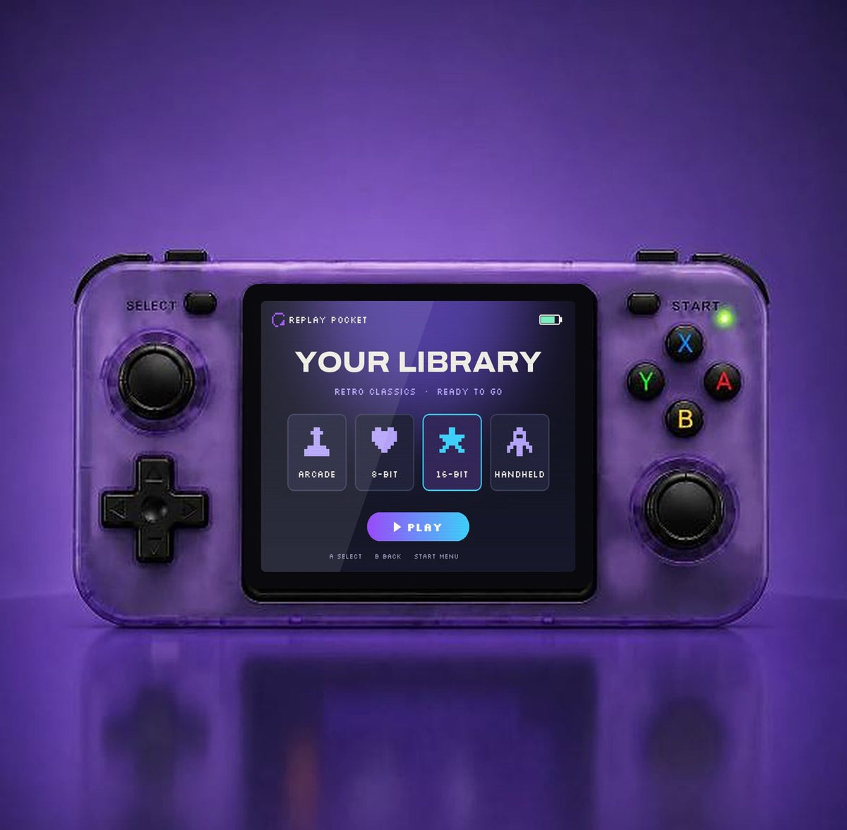 Replay Pocket Horizon, Clear Purple