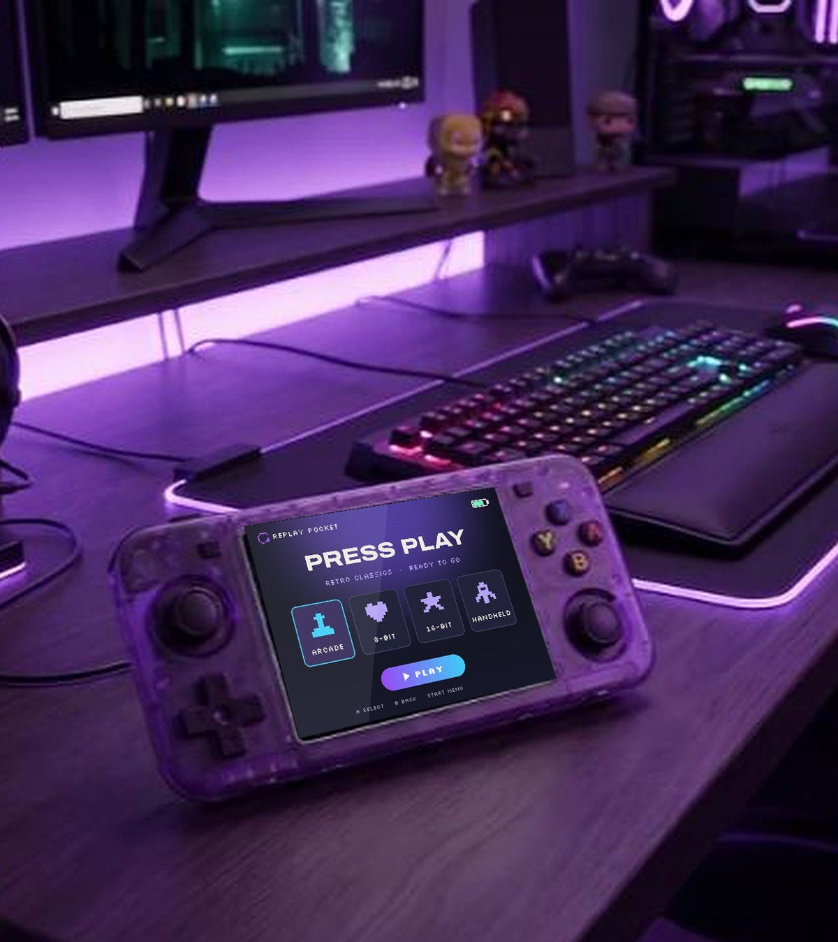 Replay Pocket Horizon in a gaming setup
