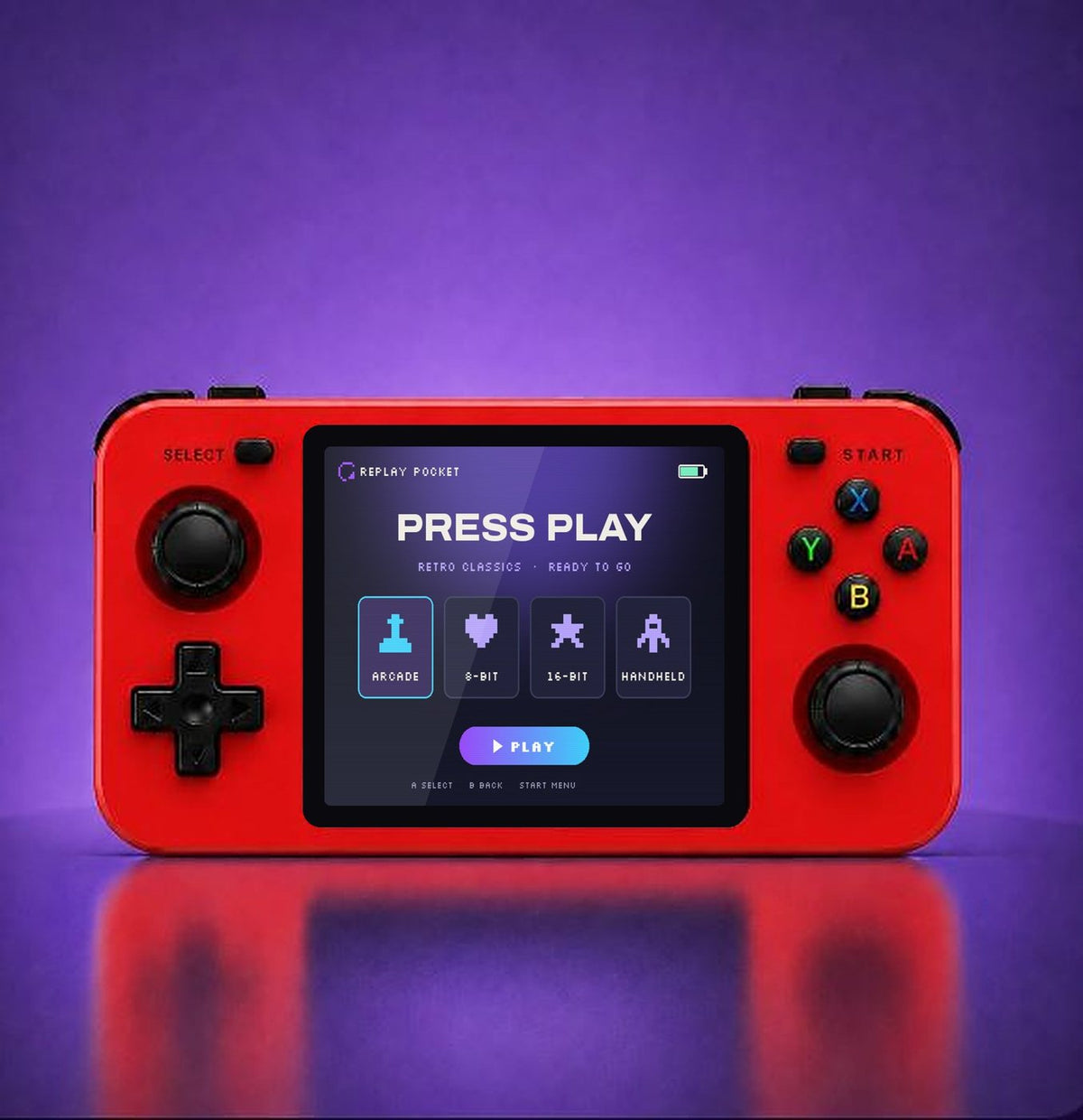 Replay Pocket Horizon retro handheld, Signal Red