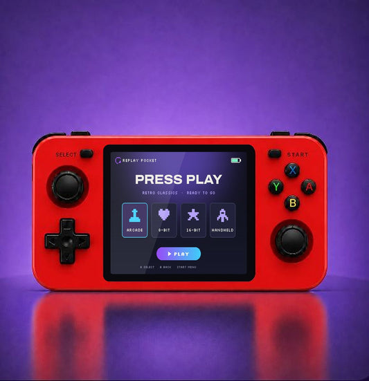 Replay Pocket Horizon retro handheld, Signal Red