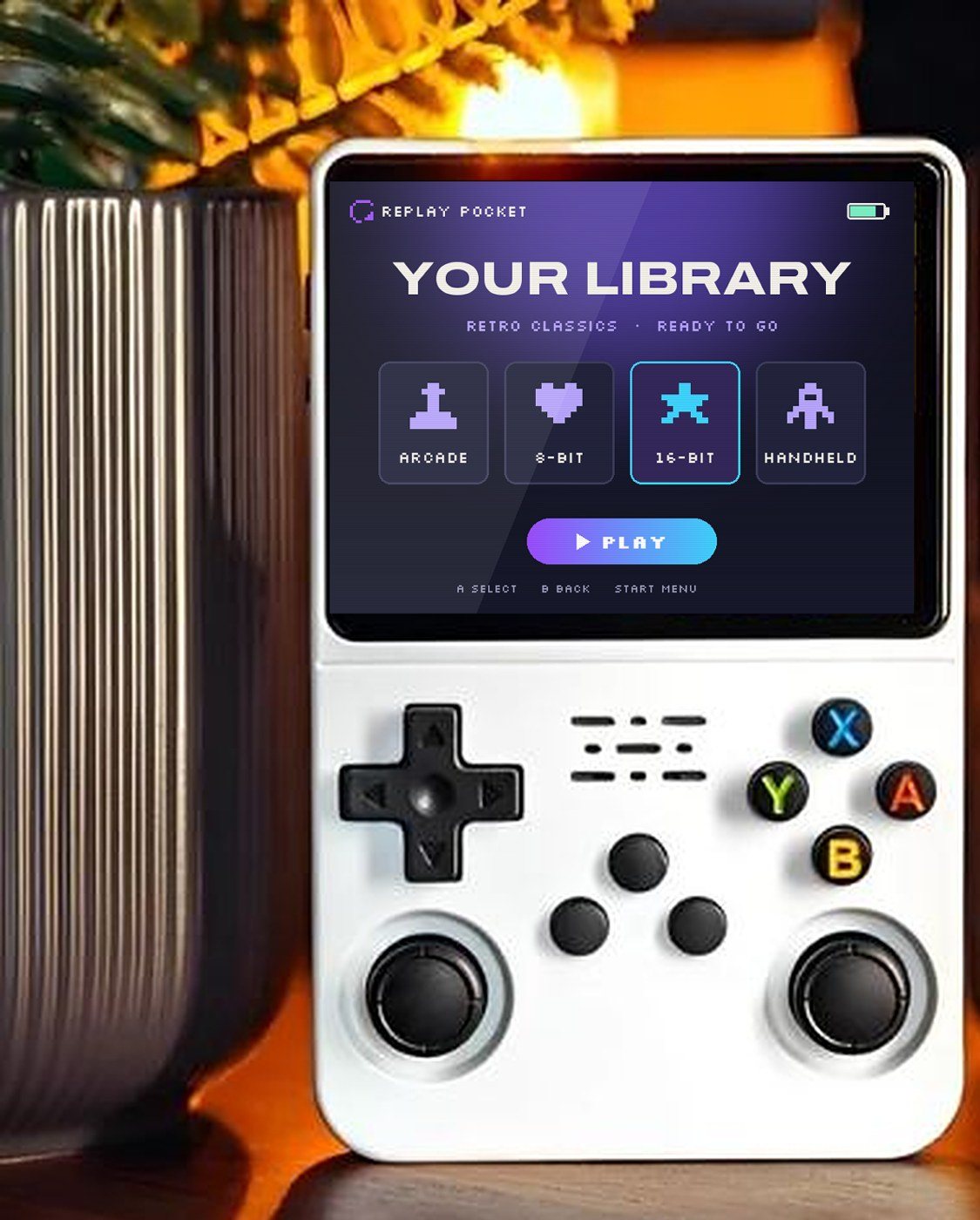 Replay Pocket One Cloud White in a gaming setup